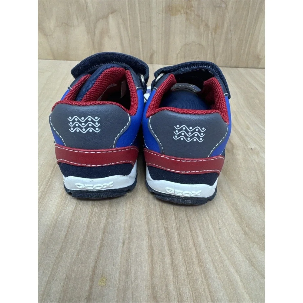 GEOX Respira Baby Toddler Sneakers Sz 4.5 Blue Red